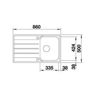 SUDOPER BLANCO LEMIS 45 S-IF INOX 18 10, S DALJ.UPR. 523031 2 (za povećanje klikni na sliku)