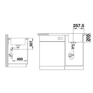 SUDOPER BLANCO LEMIS 45 S-IF INOX 18 10, S DALJ.UPR. 523031 3 (za povećanje klikni na sliku)