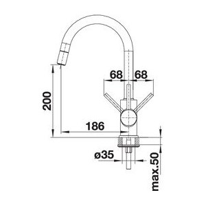 BLANCO MIDA-S SILGRANIT-LOOK BIJELA VT 521457-1 (za povećanje klikni na sliku)