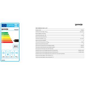 GORENJE TH62E4X (za povećanje klikni na sliku)