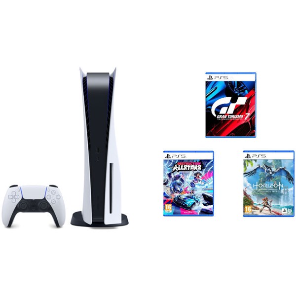 SONY PS5 B CHASSIS +DESTRUCION ALLSTARS,GRAN TURISMO,HORIZON - Frigo & Co.