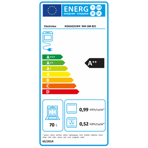 UGRADBENI ŠTEDNJAK ELECTROLUX KOAAS31WX 2 (za povećanje klikni na sliku)