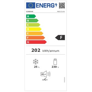 GORENJE RB6151AW (za povećanje klikni na sliku)