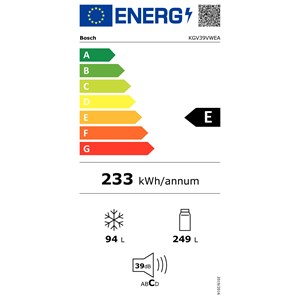 HLADNJAK BOSCH KGV39VWEA (za povećanje klikni na sliku)