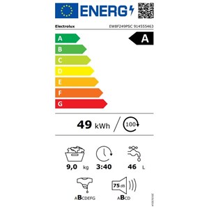 PERILICA RUBLJA ELECTROLUX EW8F249PS (za povećanje klikni na sliku)