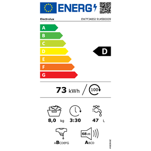 PERILICA RUBLJA ELECTROLUX EW7F348SI (za povećanje klikni na sliku)