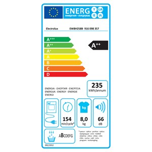 SUŠILICA RUBLJA ELECTROLUX EW8H258B (za povećanje klikni na sliku)