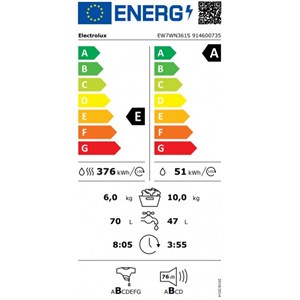 ELECTROLUX EW7WN361S (za povećanje klikni na sliku)