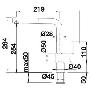 BLANCO LINUS-S SILIGRANIT LOOK ANTRACIT VT 516688-1 (za povećanje klikni na sliku)