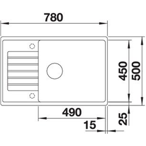 BLANCO ZIA XL 6 S COMPACT SILGRANIT CRNA, BEZ DALJ.UPR.526019_1 (za povećanje klikni na sliku)