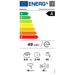 PERILICA RUBLJA ELECTROLUX EW8F169ASA (za povećanje klikni na sliku)