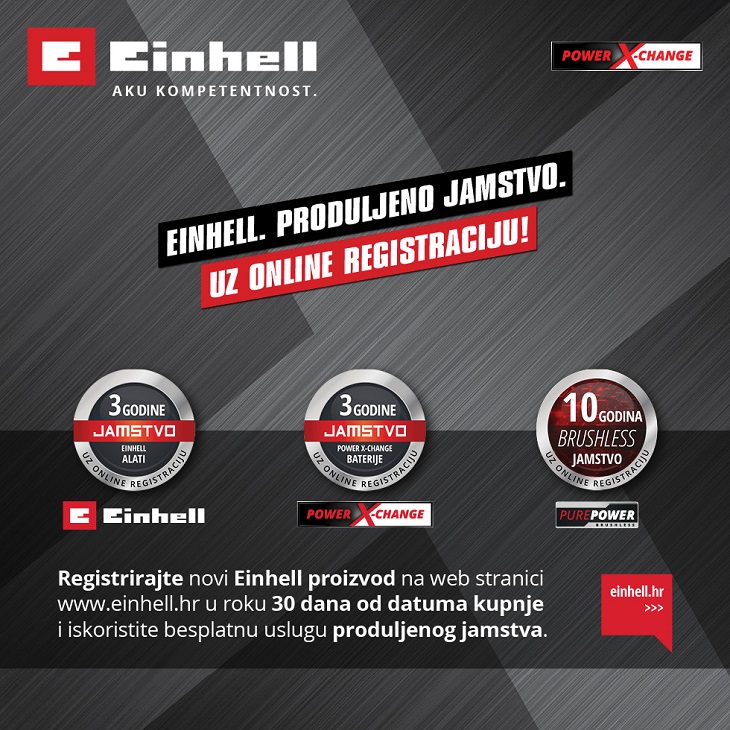 EINHELL - Produljenje jamstva