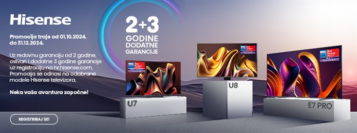 HISENSE TV 2+3 GODINE DODATNE GARANCIJE